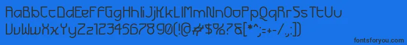 Шрифт Futurex – чёрные шрифты на синем фоне