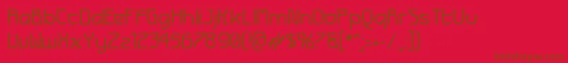 Futurex Font – Brown Fonts on Red Background