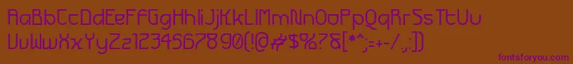 Futurex Font – Purple Fonts on Brown Background