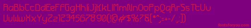 Futurex Font – Red Fonts on Purple Background
