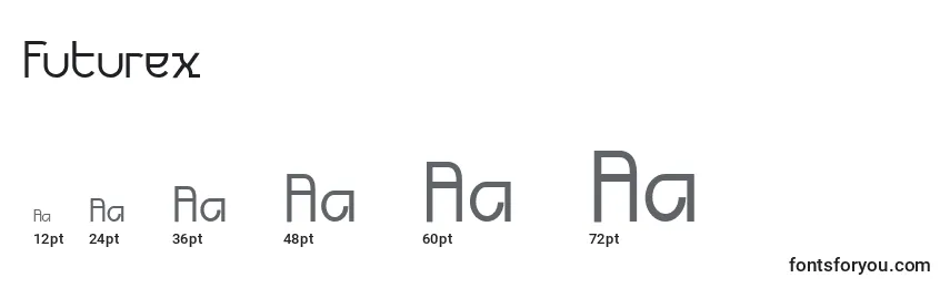 Futurex Font Sizes