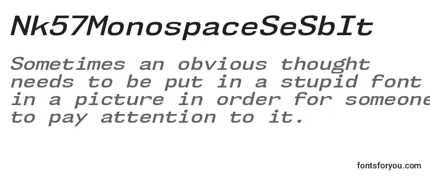 Nk57MonospaceSeSbIt フォントのレビュー