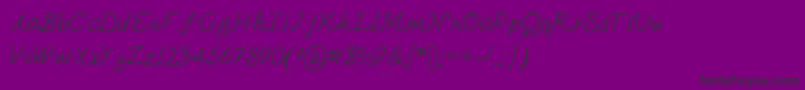 Susquehanna Font – Black Fonts on Purple Background