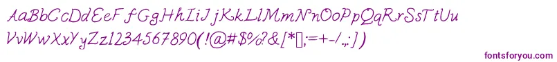Susquehanna-Schriftart – Violette Schriften