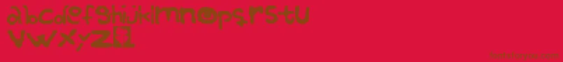 En savoir plus sur la police ReBuried Police ReBuried – polices brunes sur fond rouge