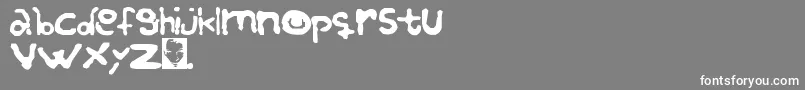 ReBuried Font – White Fonts on Gray Background