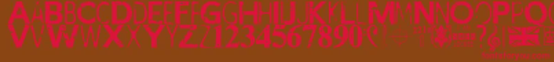 IAmSherlocked Font – Red Fonts on Brown Background