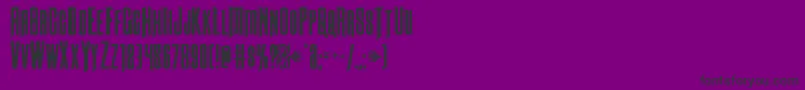 Шрифт Butchsundance – чёрные шрифты на фиолетовом фоне