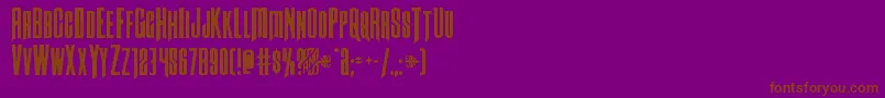 Butchsundance Font – Brown Fonts on Purple Background