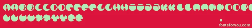 DheBalon Font – Green Fonts on Red Background
