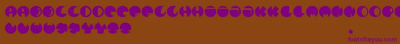 DheBalon Font – Purple Fonts on Brown Background