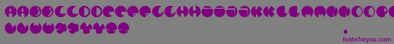 DheBalon Font – Purple Fonts on Gray Background