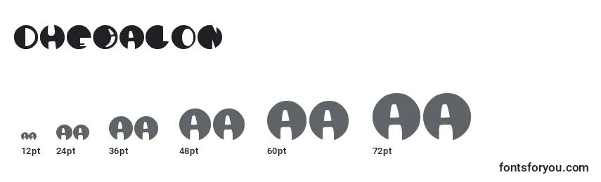 DheBalon Font Sizes