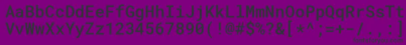 RobotomonoMedium Font – Black Fonts on Purple Background