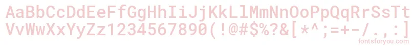 RobotomonoMedium Font – Pink Fonts on White Background