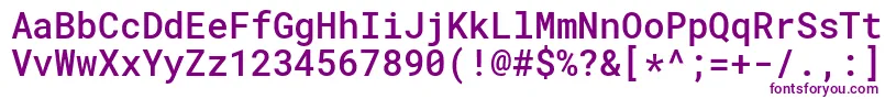 RobotomonoMedium Font – Purple Fonts on White Background