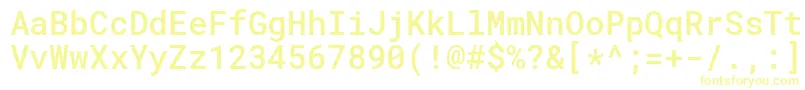 RobotomonoMedium Font – Yellow Fonts