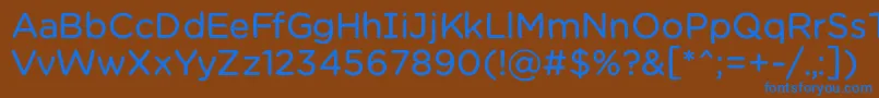 Chamsbold-fontti – siniset fontit ruskealla taustalla