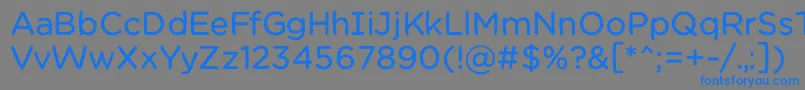 フォントChamsbold – 灰色の背景に青い文字