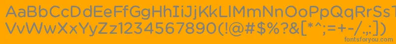 Chamsbold Font – Gray Fonts on Orange Background