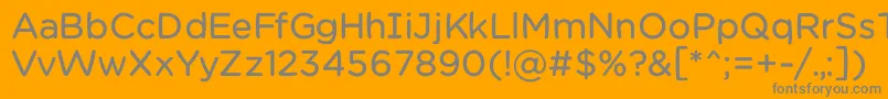 Шрифт Chamsbold – серые шрифты на оранжевом фоне