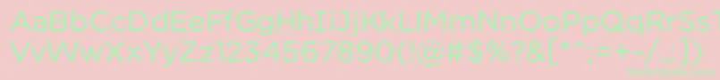 Chamsbold Font – Green Fonts on Pink Background