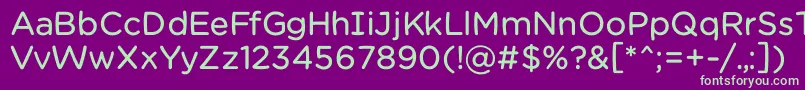 Chamsbold Font – Green Fonts on Purple Background