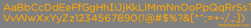 Chamsbold Font – Orange Fonts on Gray Background