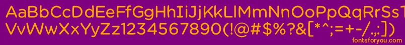 Chamsbold Font – Orange Fonts on Purple Background