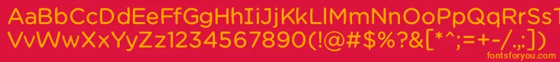 Chamsbold Font – Orange Fonts on Red Background
