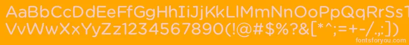 Chamsbold Font – Pink Fonts on Orange Background