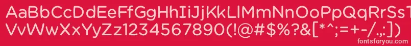 Chamsbold Font – Pink Fonts on Red Background
