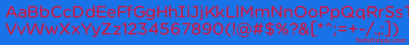 Chamsbold Font – Red Fonts on Blue Background