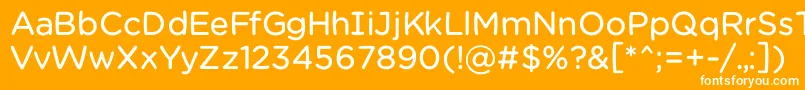 Chamsbold Font – White Fonts on Orange Background