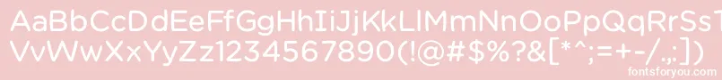 フォントChamsbold – ピンクの背景に白い文字