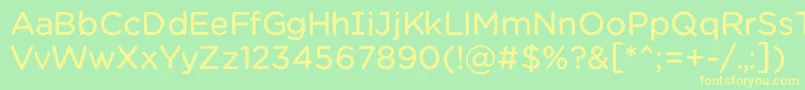 Chamsbold Font – Yellow Fonts on Green Background