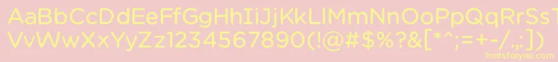 Chamsbold Font – Yellow Fonts on Pink Background