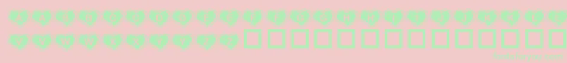 Krvah Font – Green Fonts on Pink Background