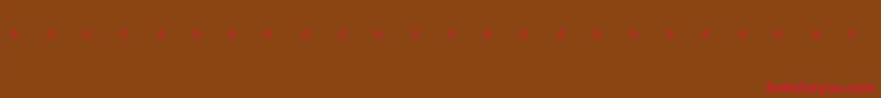 LandscapeplanningRegular Font – Red Fonts on Brown Background