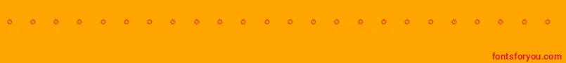 LandscapeplanningRegular Font – Red Fonts on Orange Background
