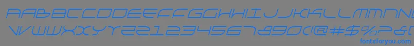GalgaItalic Font – Blue Fonts on Gray Background