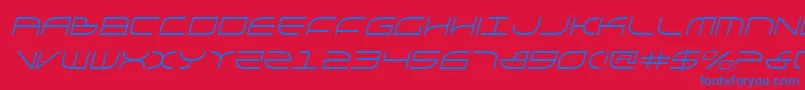 GalgaItalic Font – Blue Fonts on Red Background