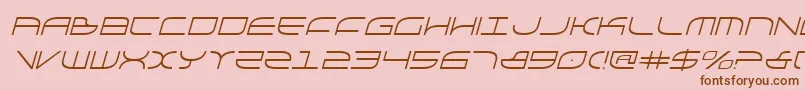 GalgaItalic Font – Brown Fonts on Pink Background