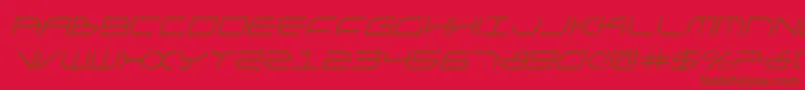 GalgaItalic Font – Brown Fonts on Red Background