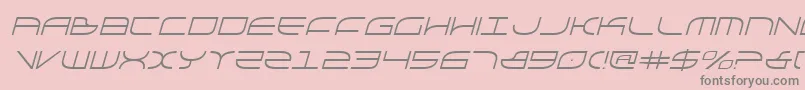 GalgaItalic Font – Gray Fonts on Pink Background