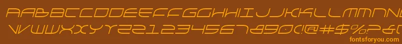 GalgaItalic Font – Orange Fonts on Brown Background