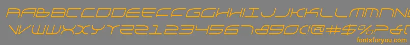 GalgaItalic Font – Orange Fonts on Gray Background