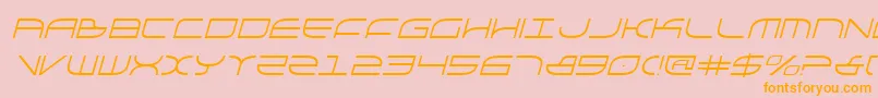 GalgaItalic Font – Orange Fonts on Pink Background
