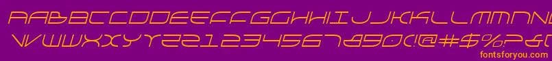GalgaItalic Font – Orange Fonts on Purple Background
