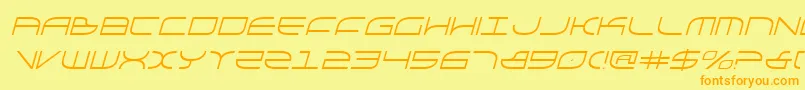 GalgaItalic Font – Orange Fonts on Yellow Background